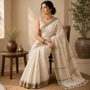 Blue Khadi Sarees